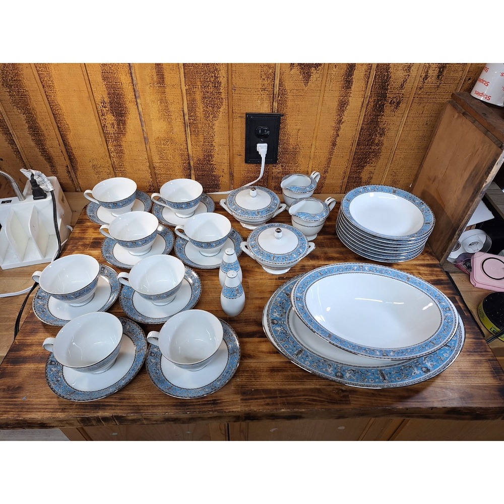 VTG Lot Of 34pc Soup Tea Fine China Sheffield‎ Imperial Deluxe Japan Mythology